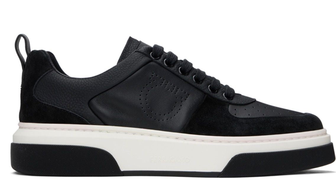 Ferragamo Gancini Blanco y Negro